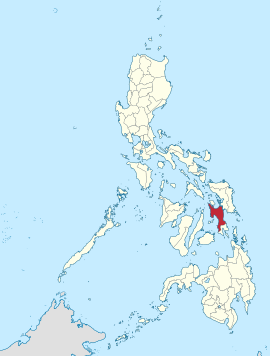 Leyte na Visayas Orientais Coordenadas : 11°0'N, 124°51'E