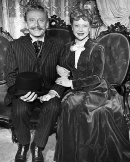 Leon Ames and Lurene Tuttle in the television version, 1954