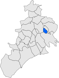Localización de Castellvell en el Baix Camp