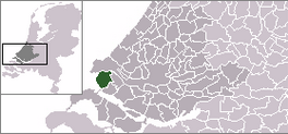 Lokatie van de gemeante Westvoorne