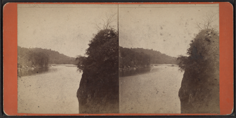 File:Looking up the Creek from Eddyville Bridge, by D. J. Auchmoody.png