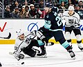 Thumbnail for File:Los Angeles Kings at Seattle Kraken - December 16, 2023 - Kevin Fiala, Vince Dunn and Trevor Moore (53408648543).jpg