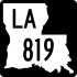 Louisiana Highway 819 işaretçisi