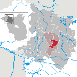 Kaart van Märkisch Linden