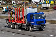 English: MAZ truck. Minsk, Belarus Беларуская: Грузавік МАЗ. Мінск, Беларусь Русский: Грузовой автомобиль МАЗ. Минск, Беларусь