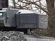 砲塔左側面に追加されたスパイクLR対戦車ミサイル連装発射機[注 1]