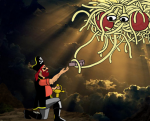 Fliegendes Spaghettimonster: Name, Idee und Verbreitung, Glaube und Gebote, Geschichte