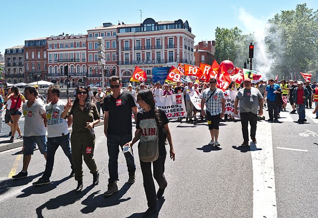 Français : Manifestation contre la loi travail à Toulouse, le 23 juin 2016 English: Demonstration against French labour law in Toulouse, June 23, 2016