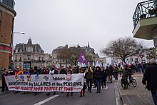 Proteste in Reims am 19. Januar 2023.