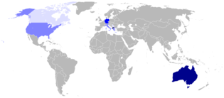 Negara-negara dengan bilangan penutur Bahasa Macedonia