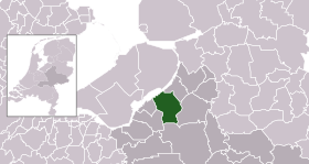 Highlighted position of Nunspeet in a municipal map of Gelderland
