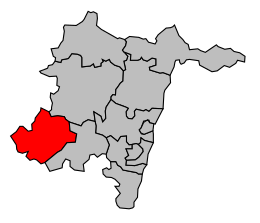 Canton de Matour - Carte