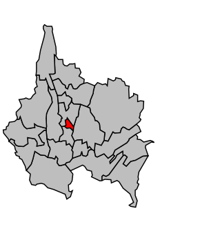 Kanton na mapě arrondissementu Chambéry