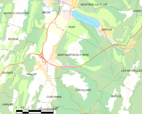 Poziția localității Saint-Martin-du-Frêne