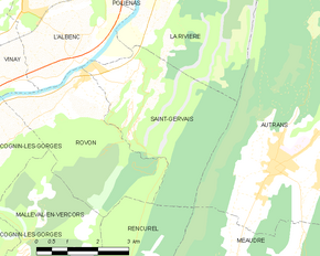 Poziția localității Saint-Gervais