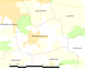 Poziția localității Ferrière-la-Petite