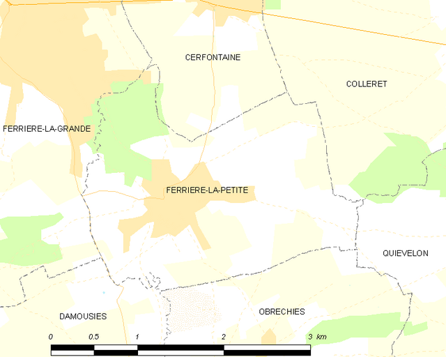 Poziția localității Ferrière-la-Petite