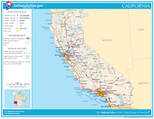 An enlargeable map of the state of California Map of California NA.png