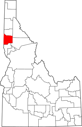 Localisation de Comté de Latah(Latah County)