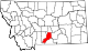 State map highlighting Stillwater County