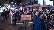 March against Trump in Saint Paul, Minnesota, on November 9 March against Donald Trump (30854294256).jpg