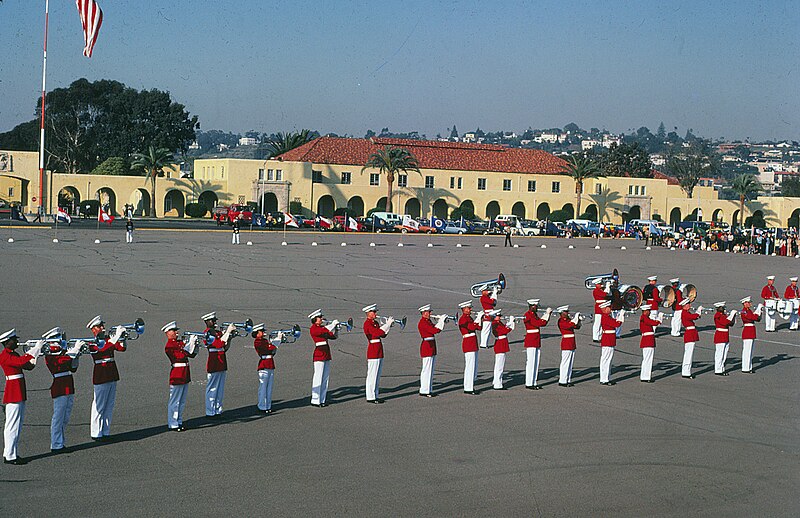 File:Marine Corps Band MCRD San Diego 1981.jpg