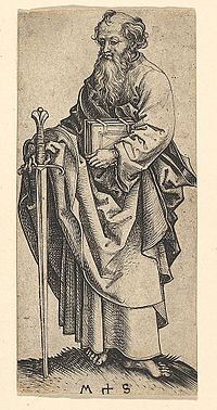 Martin Schongauer - Der Apostel Paulus (L 42).jpg