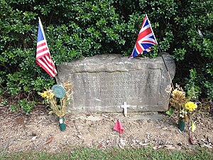 Mass grave containing the remains of soldiers from both armies at Birmingham Meetinghouse