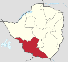 Matabeleland méridional - Emplacement