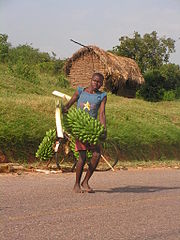 Matoke seller in Uganda Matooke seller.JPG