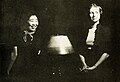 Yoko Matsuoka, Lynn Spencer, leaders of the International Relations Club 1940 Swarthmore College