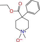 Chemical structure of meperidine-N-oxide.