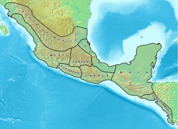 Kart over Mesoamerika