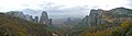 Panorama van die Meteora-vallei.