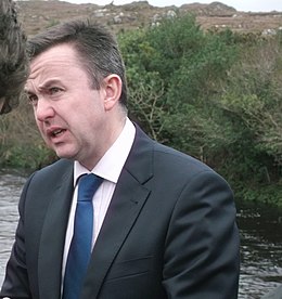 Minister Brian Hayes at Sneem River.JPG