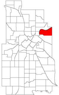 Location of Mid-City Industrial within the U.S. city of Minneapolis