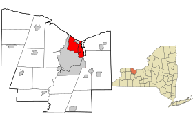 Monroe County New York incorporated and unincorporated areas Irondequoit highlighted.svg