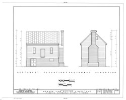 Monroe Law Office, Limestone Plantation, Virginia Route 250, Keswick, Albemarle County, VA HABS VA,2-KESW,1A- (sheet 2 of 8).tif