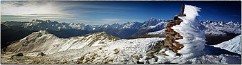 "Il Re bianco delle Alpi" da punta Leysser (2771 m , Vetan - AO)