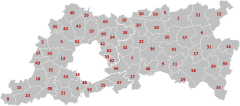 Municipalities Flemish-Brabant Belgium Map - Number.svg