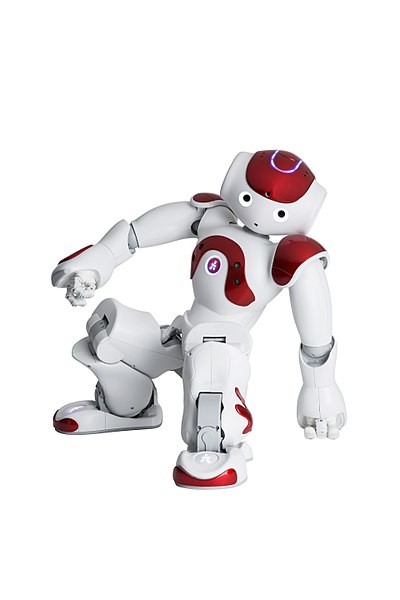 This Nao Robot is often used for HRI research as well as other HRI applications.