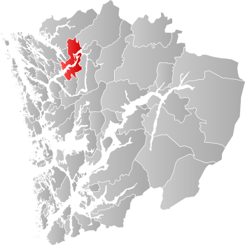Hosanger within Hordaland