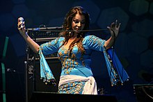 Natacha Atlas na koncertu v Budapešti (2008)