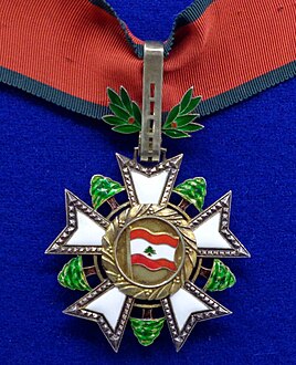 National Order of the Cedar commander badge (Lebanon 1970) - Tallinn Museum of Orders.jpg
