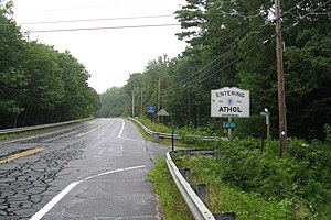 New England Route 32 northbound entering Athol MA.jpg