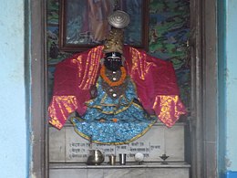 Nimbarkacharya's holy icon at the Ukhra Nimbarka Peeth Mahanta Asthal(West Bengal).JPG
