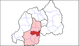 District de Nyanza - Carte