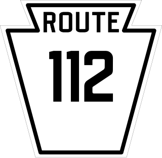 <span class="mw-page-title-main">Pennsylvania Route 112</span> Highway in Pennsylvania, United States