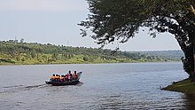 Passenger tour boat on lake Muhazi Passenger tour boat on Lake Muhazi, Rwanda, Africa.jpg