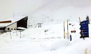 La garde de départ du téléphérique.